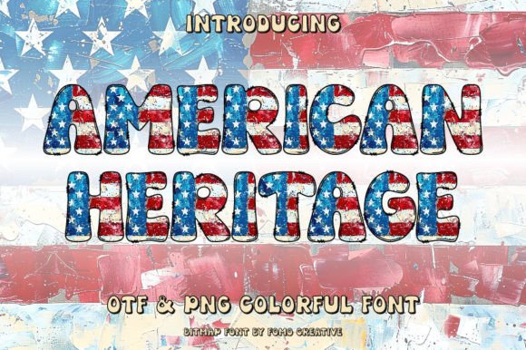 American Heritage: A Playful Color Font for Creative Projects