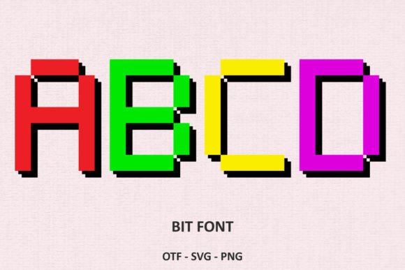 Bit Font: Your Go-To Typeface for Fun, Retro-Inspired Design
