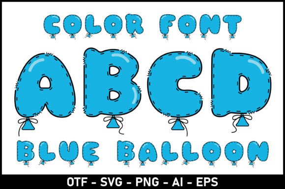 Blue Balloon: A Playful Font for Creative Projects