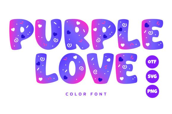 Bring Playful Charm to Your Projects with Purple Love