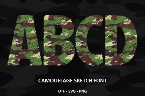 Camouflage Sketch: A Font for Bold, Original Designs