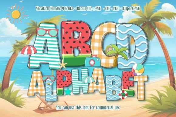 Capture the Joy of Summer with a Vibrant Colored Font