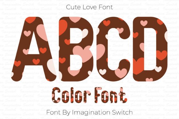 Cute Love: A Font That Brings Colorful Charm to Your Projects
