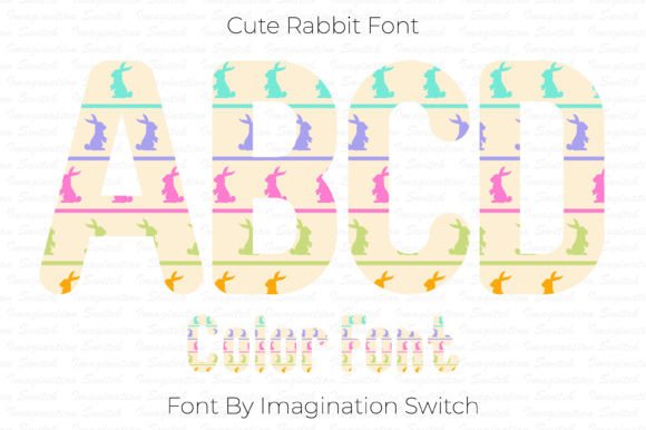 Cute Rabbit: A Playful and Colorful Font for Creative Projects