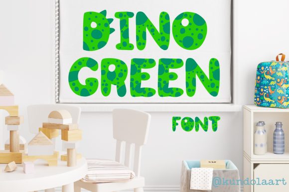 Dino Green: A Playful Color Font for Modern Creators
