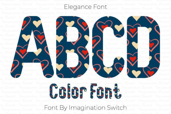 Elegance Font: A Colorful Choice for Modern Design