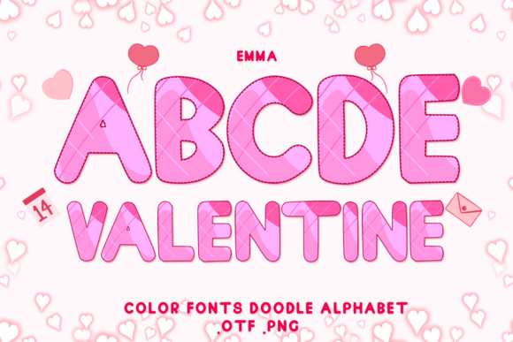 Emma: A Whimsical Color Font for Heartfelt Designs