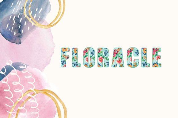 Floracle: A Floral Display Font for Spring Designs