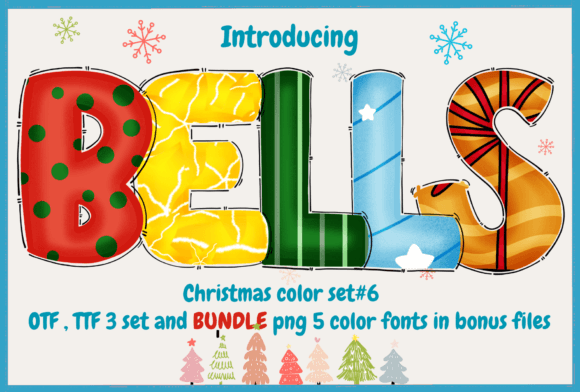 Introducing Bells: A Handcrafted Christmas Color Font