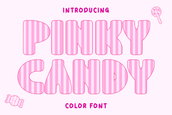 Pinky Candy: A Decorative Font for Festive and Fun Designs