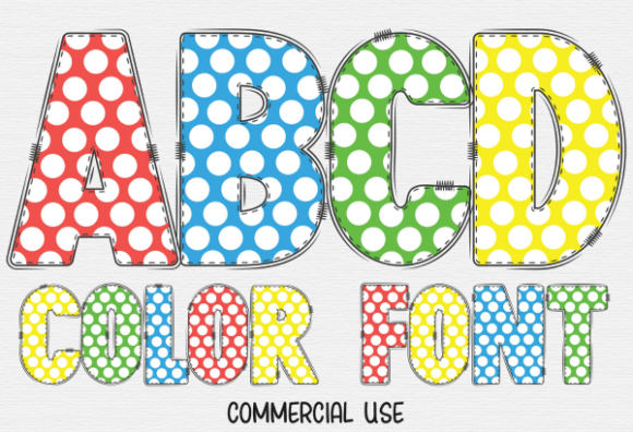 Polka Dots: A Playful Display Font for Creative Projects