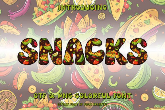 Snacks: The Color Font That Brings Vibrant Energy to Your Designs