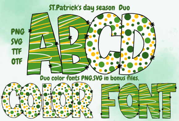 St. Patrick's Day Season Duo: A Festive Font for Irish Designs